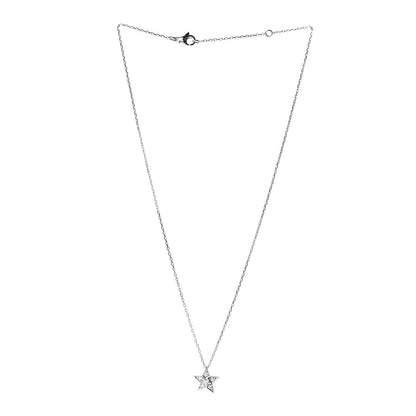Chanel 18K White Gold Diamond Small Comete Geode Pendant Necklace 3 of 6