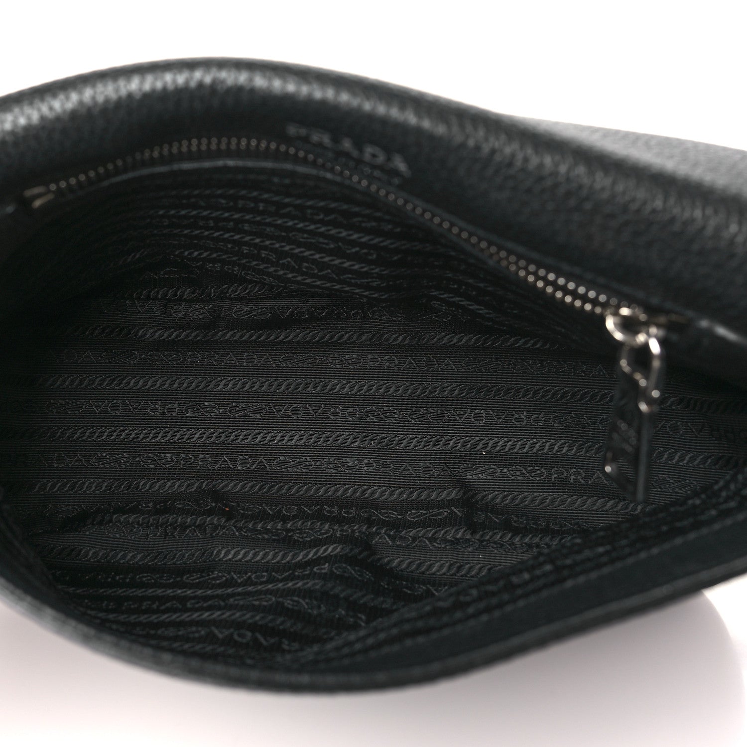 Prada Vitello Daino Soft Flap Crossbody Black 5 of 11