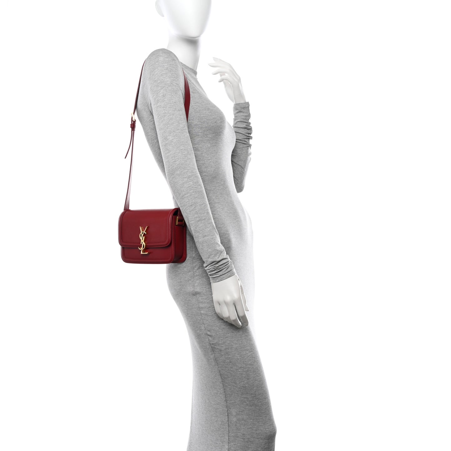 Smooth Calfskin Small Solferino Satchel Rouge Opyum