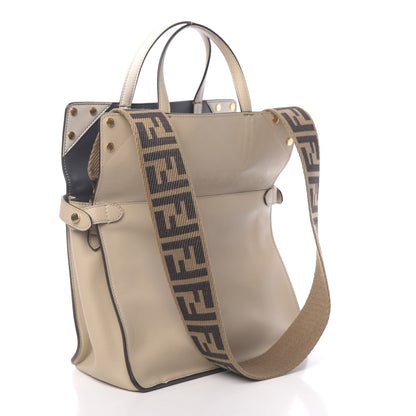 Fendi Vitello Grace FF 1974 Small Flip Tote Nuvola Notte Ice 5 of 16