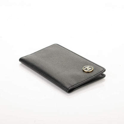 Chanel Grained Calfskin Small CC Button Pocket Agenda Cover Black 4 of 7