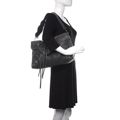 Balenciaga Agneau Classic Gold Hardware City Gris Fossile Anthracite 2 of 12