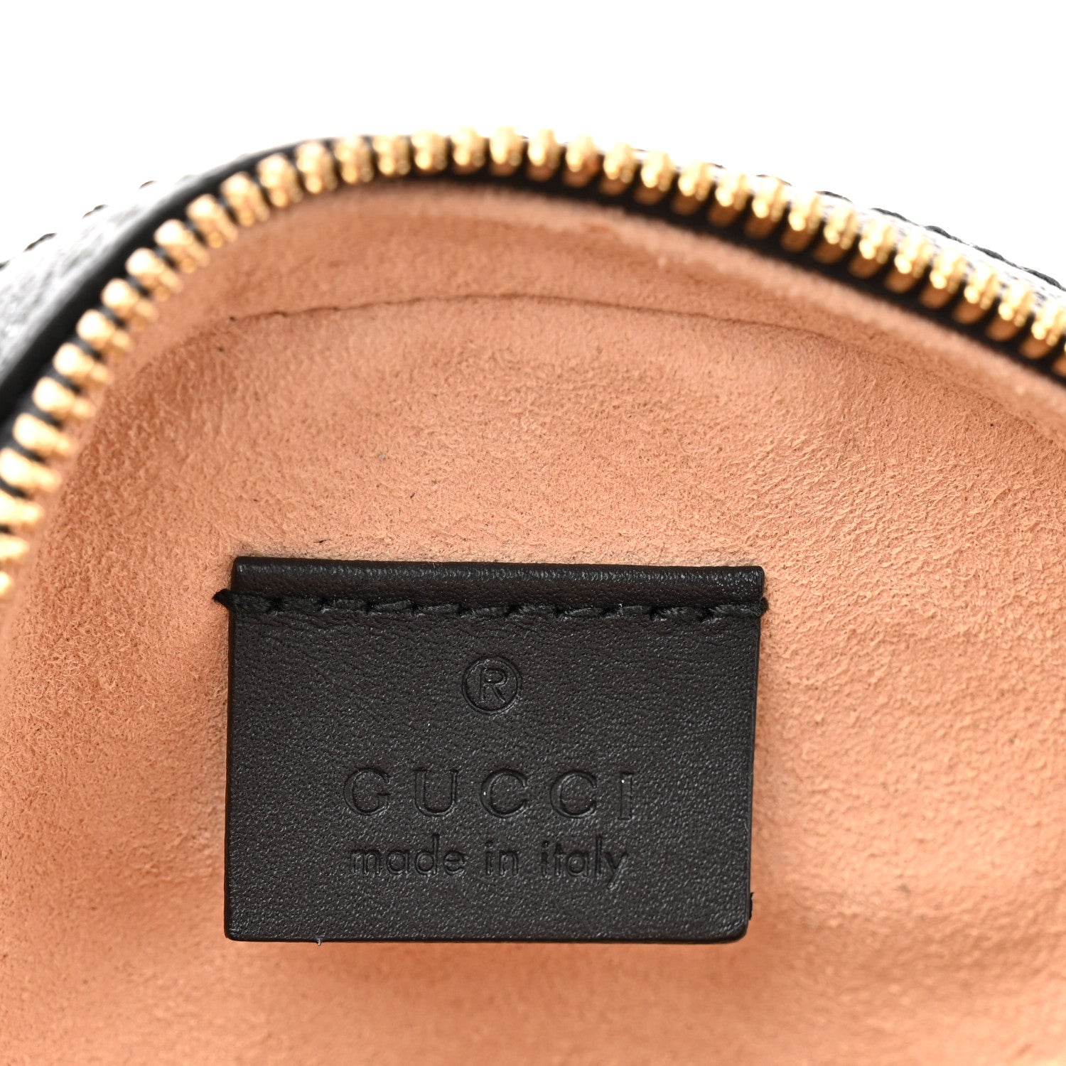 Gucci Suede Patent Web Mini Ophidia Round Shoulder Bag Black 6 of 10