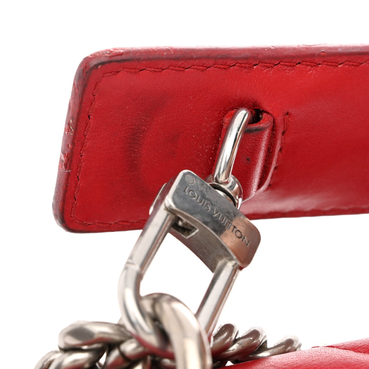 Calfskin New Wave Chain PM Ecarlate