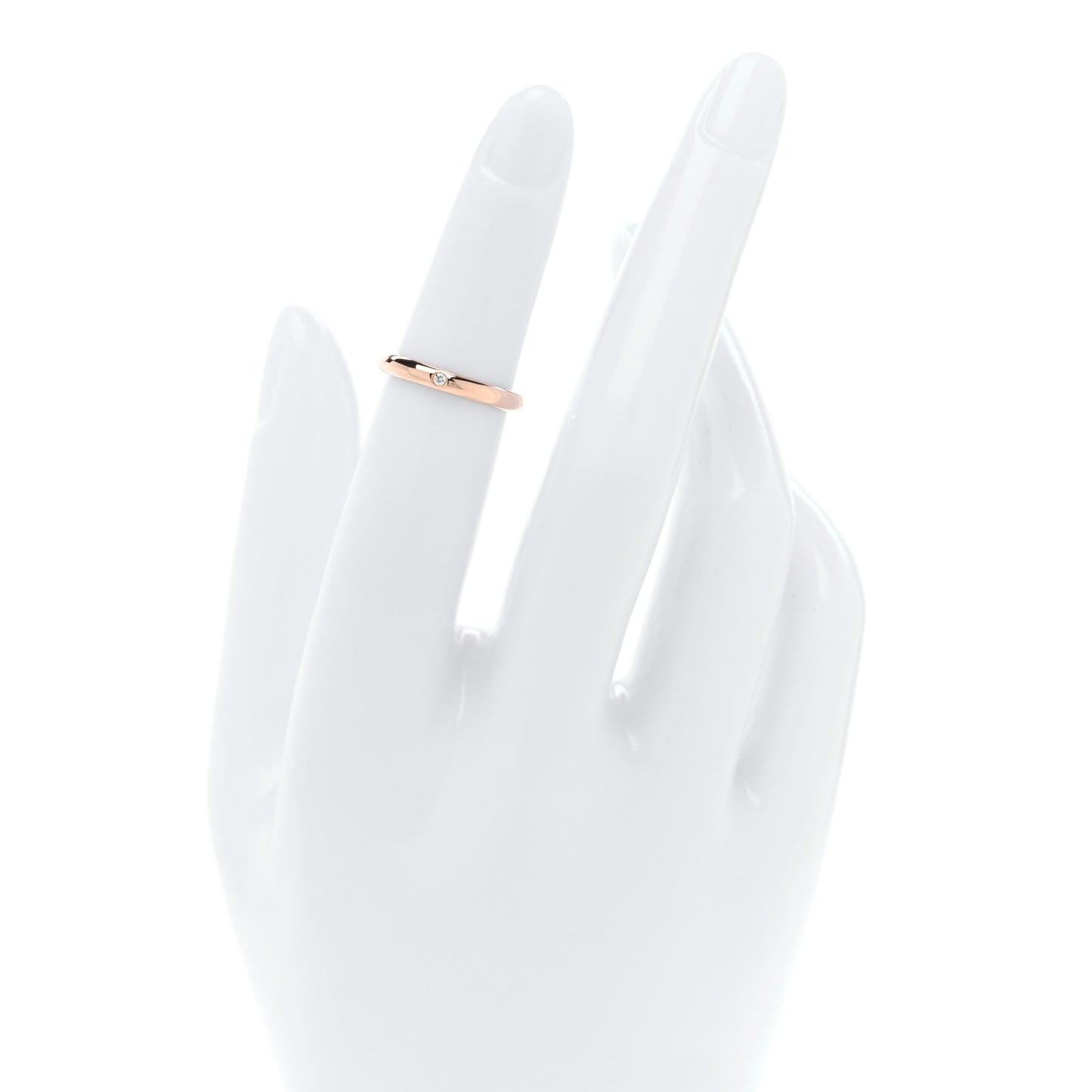 18K Yellow Gold Diamond Knot RIng 47/4