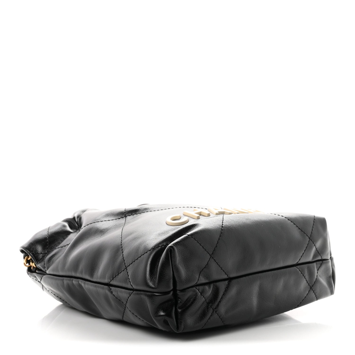 Chanel Shiny Calfskin Quilted Mini Chanel 22 Black 3 of 10