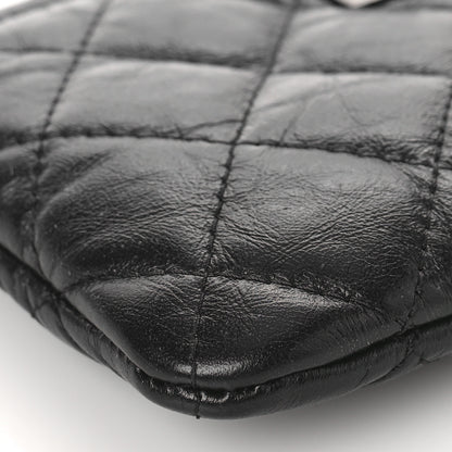 Chanel Aged Calfskin Quilted Small Reissue Cosmetic Case So Black 8 of 10