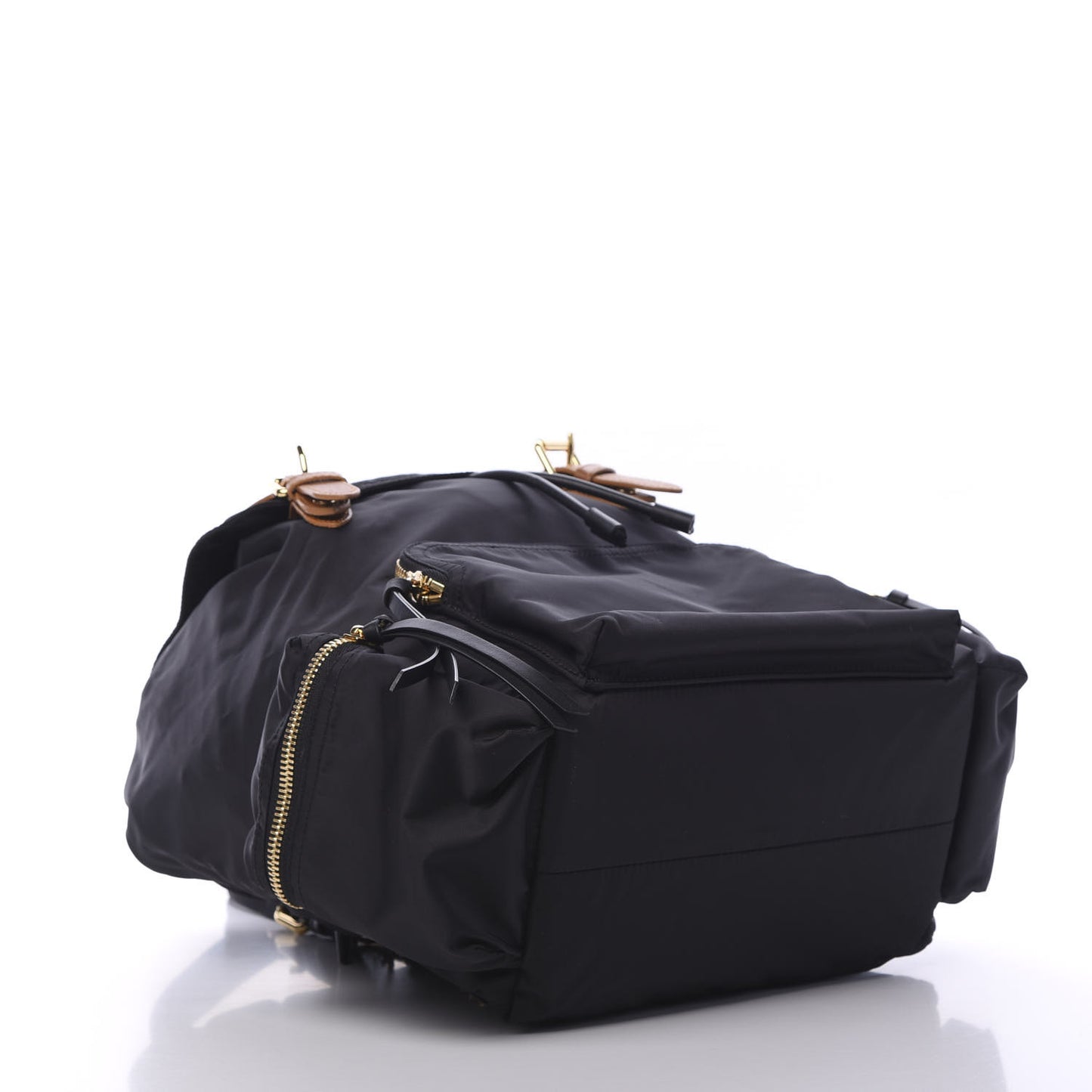 Nylon Large Rucksack Backpack Black