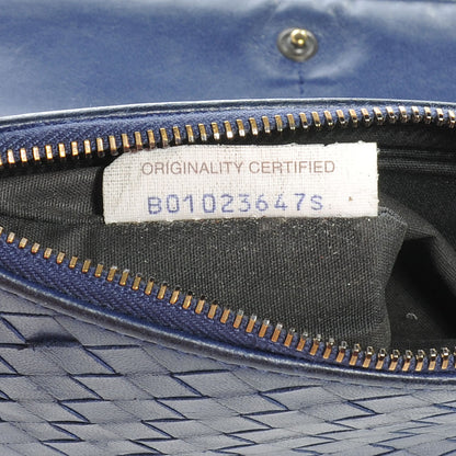 Bottega Veneta Nappa Intrecciato Double Zip Wallet Navy 8 of 8