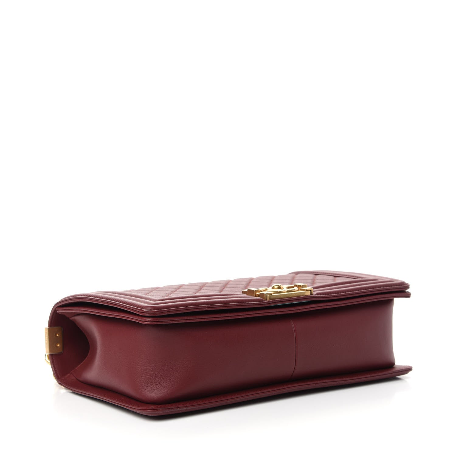 Chanel Calfskin Quilted New Medium Boy Flap Burgundy 4 of 11