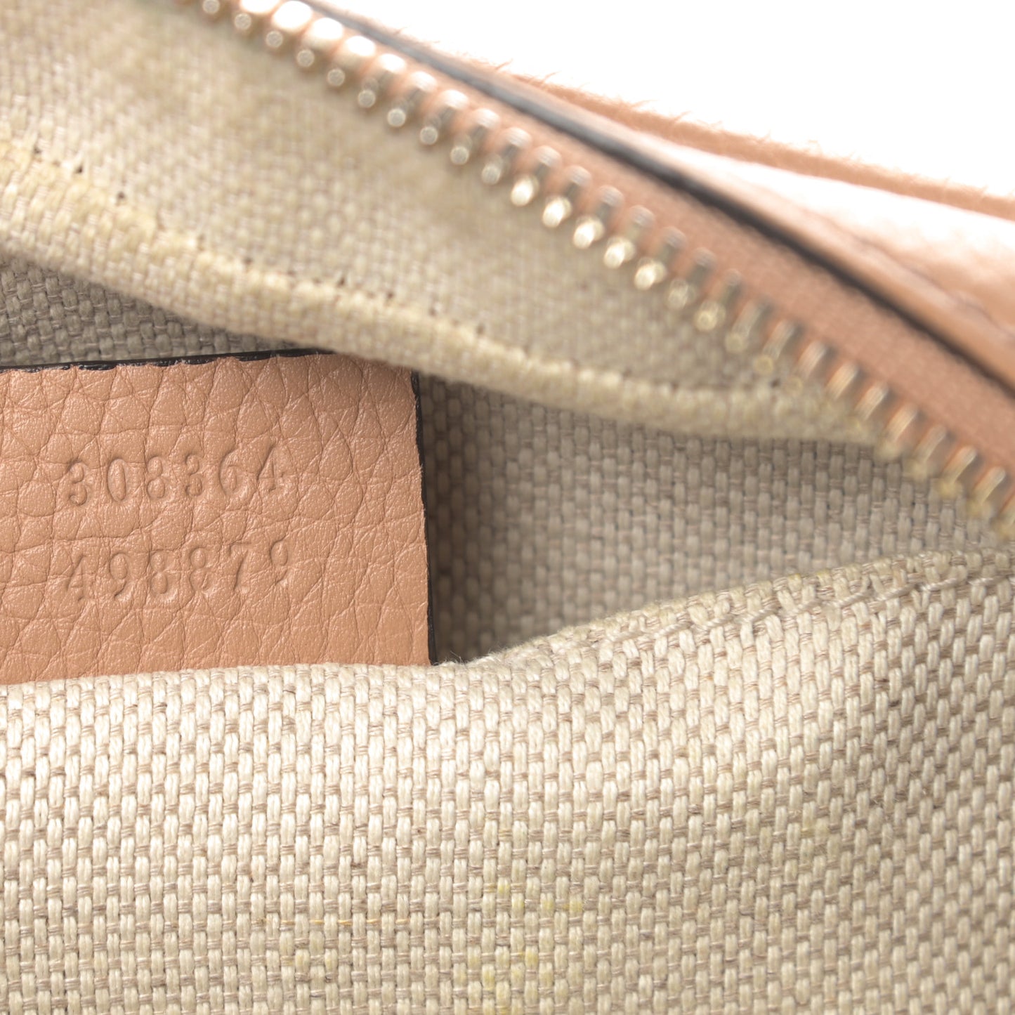 Pebbled Calfskin Small Soho Disco Bag Camelia