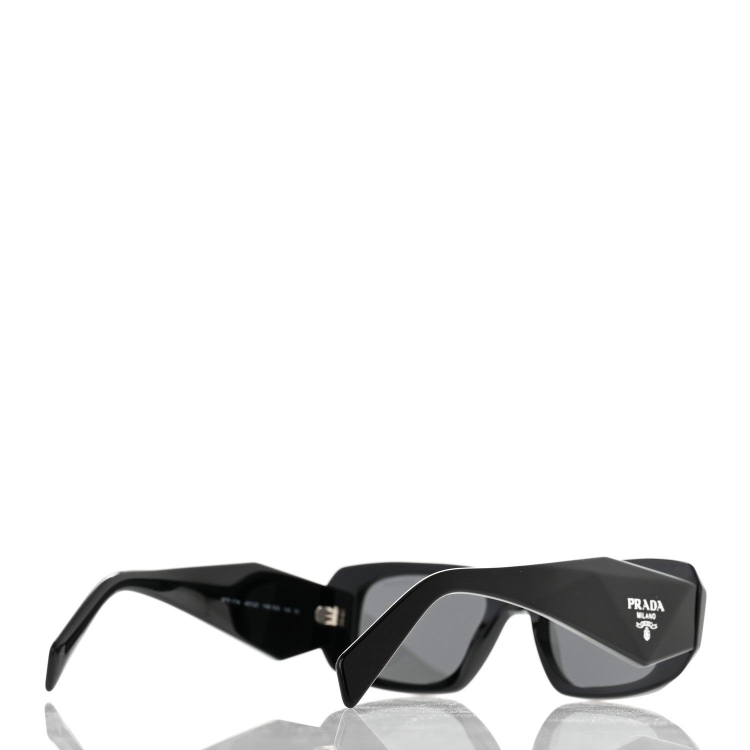 Prada Acetate Symbole Sunglasses SPR 17W Black 4 of 9