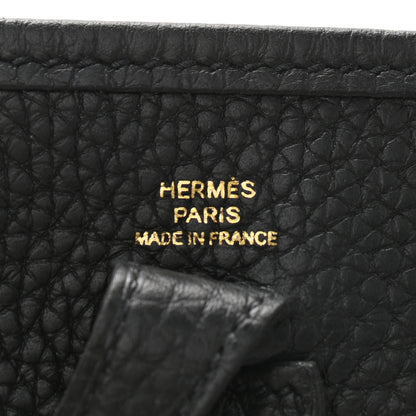 Hermes Taurillon Clemence Evelyne TPM Black 6 of 9