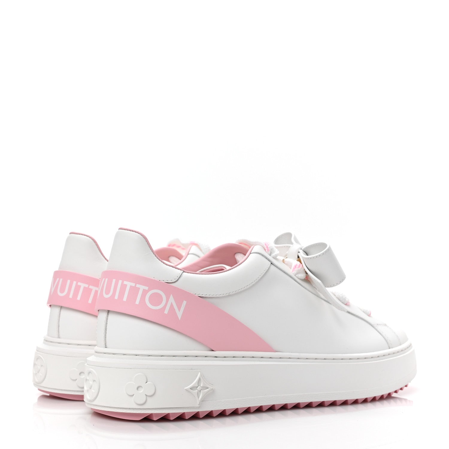 Louis Vuitton Time Out Bow Sneakers 41 White Pink 4 of 8