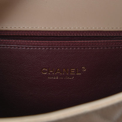 Chanel Caviar Quilted Medium CC Filigree Flap Beige Black 6 of 7