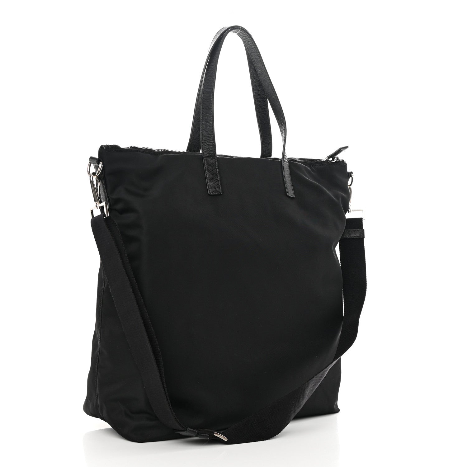 Prada Re-Nylon Saffiano Tote Black 3 of 16