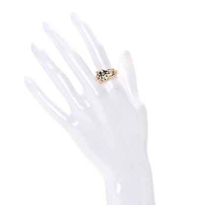 Cartier 18K Pink Gold Diamond Tsavorite Garnet Black Onyx Panthere de Cartier Ring 56 7.5 2 of 6