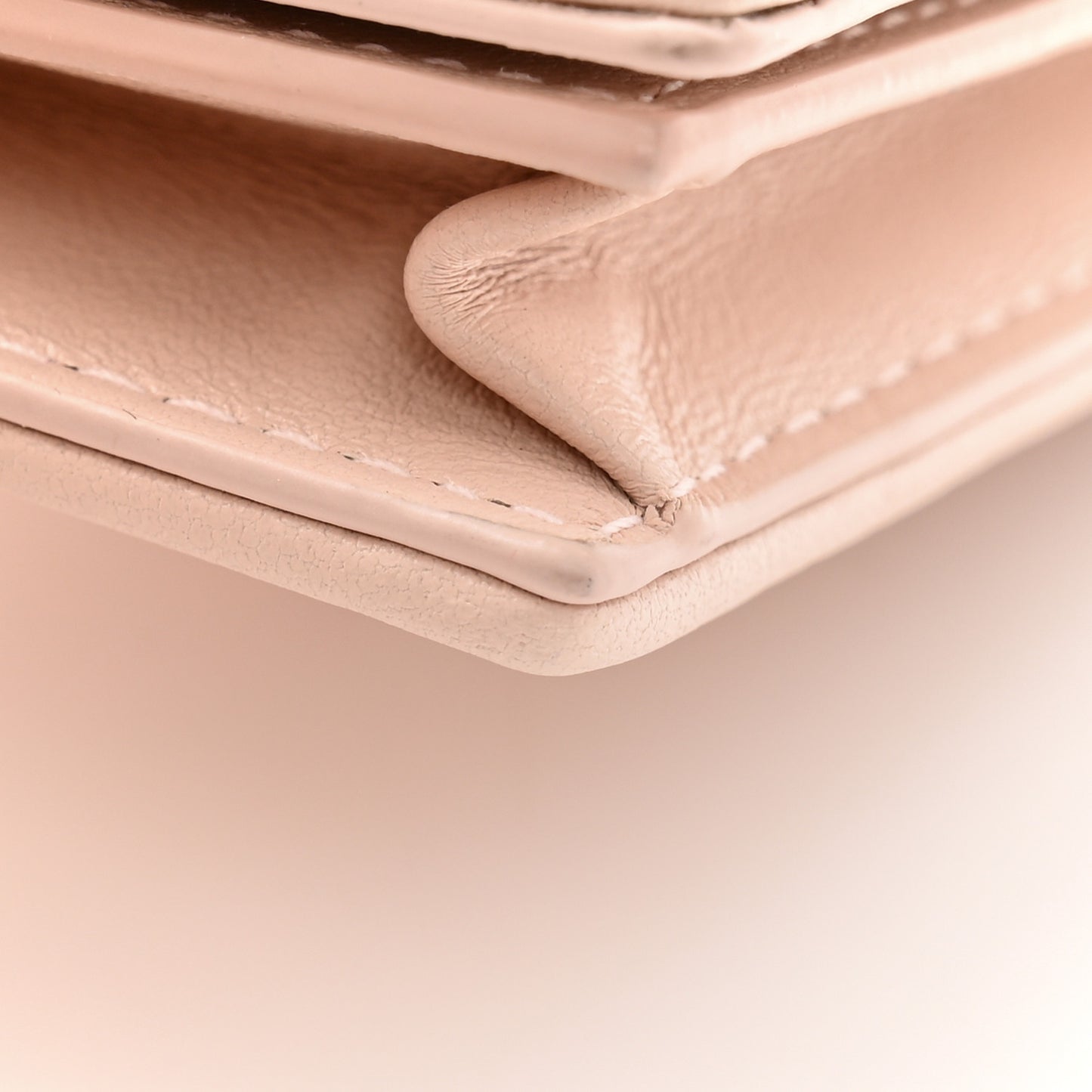 Lambskin Cannage Mini Lady Dior Wallet Rose Pink