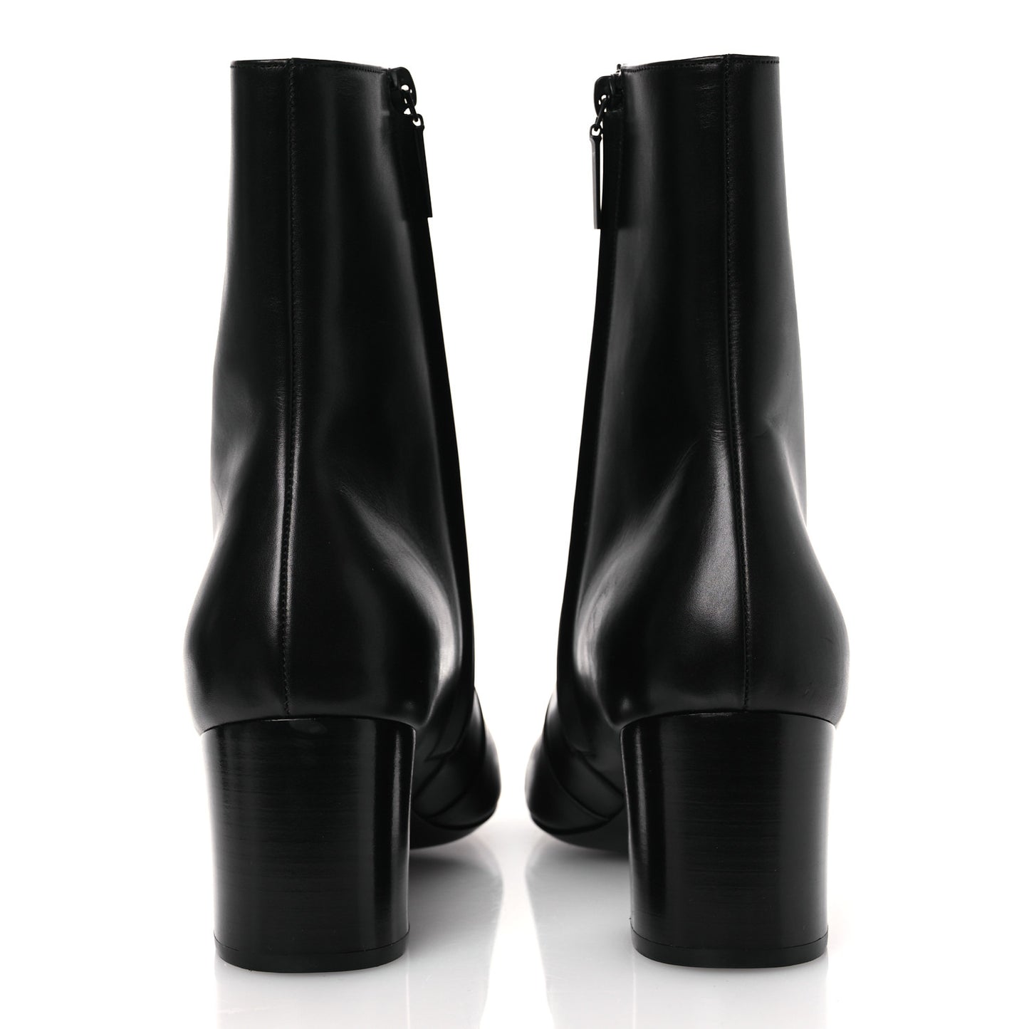 Calfskin Mens XIV Zip Boots 40 Black