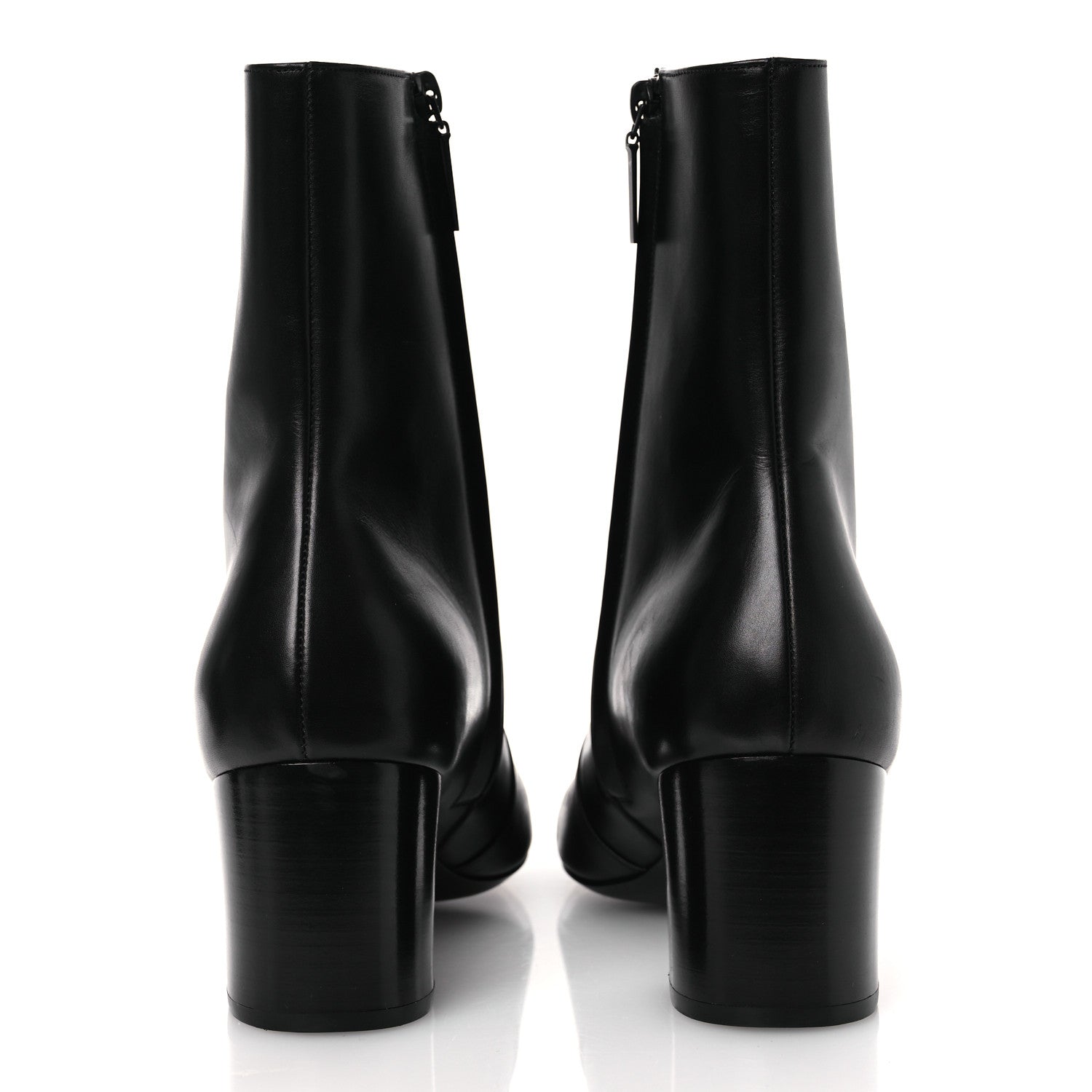 Saint Laurent Calfskin Mens XIV Zip Boots 40 Black 6 of 14