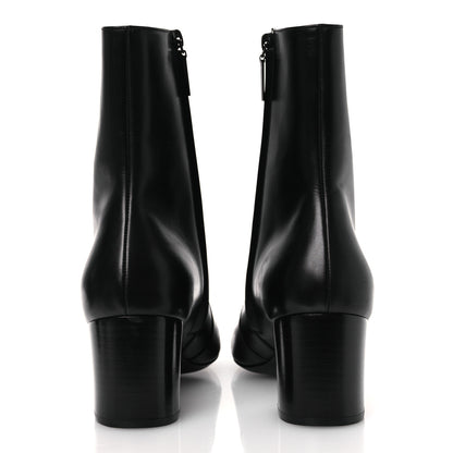 Saint Laurent Calfskin Mens XIV Zip Boots 40 Black 6 of 14