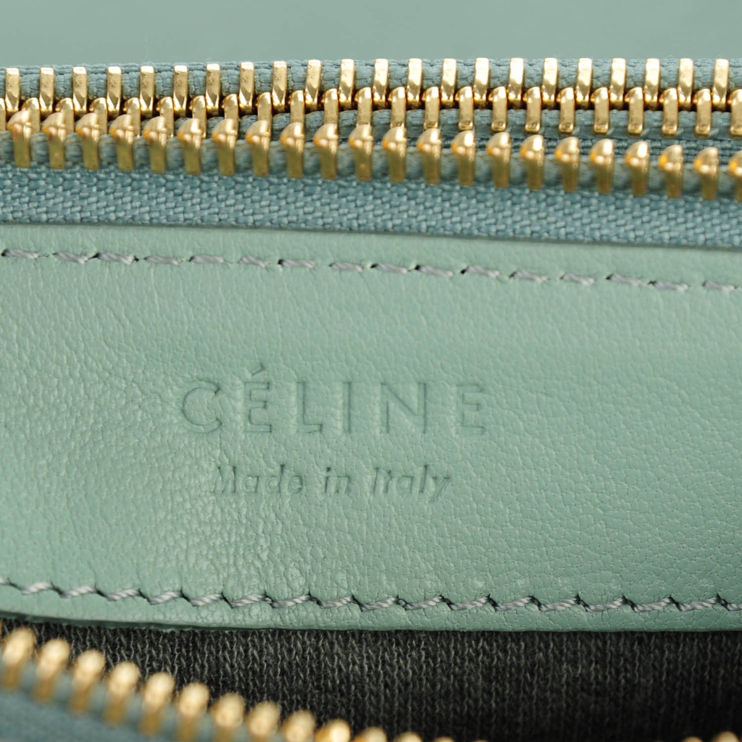 Celine Lambskin Small Trio Crossbody Bag Jade 6 of 7