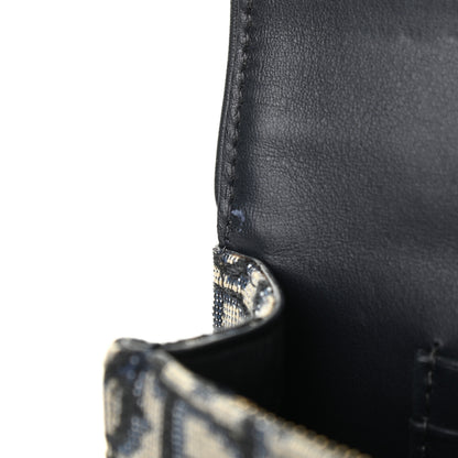 Christian Dior Oblique Saddle Belt Bag Blue 9 of 11