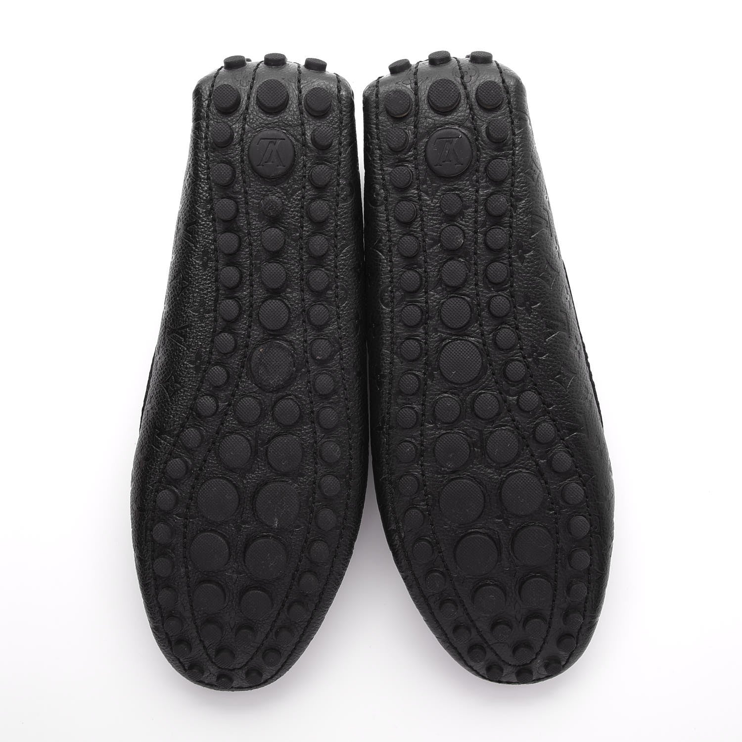 Louis Vuitton Calfskin Monogram Gloria Loafers 40 Black 5 of 9
