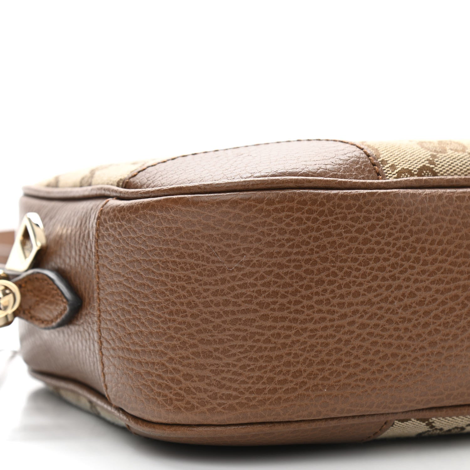 Gucci Monogram Mini Bree Messenger Bag Beige Tabacco 9 of 13