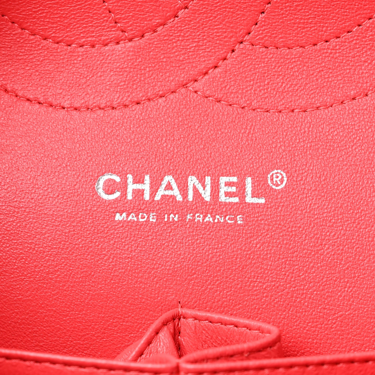 Patent Quilted Jumbo Double Flap Coral