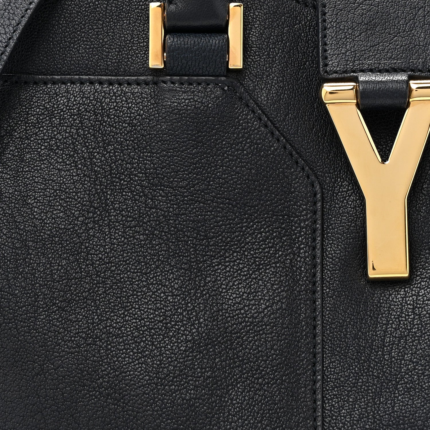Saint Laurent Sheepskin Small Cabas ChYc Navy 7 of 12