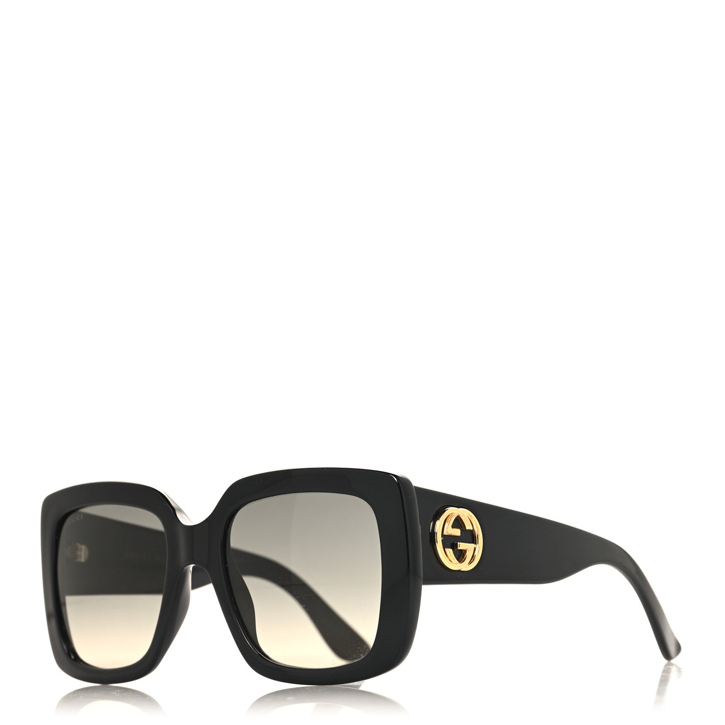 Acetate Square Frame Sunglasses GG0141S Black