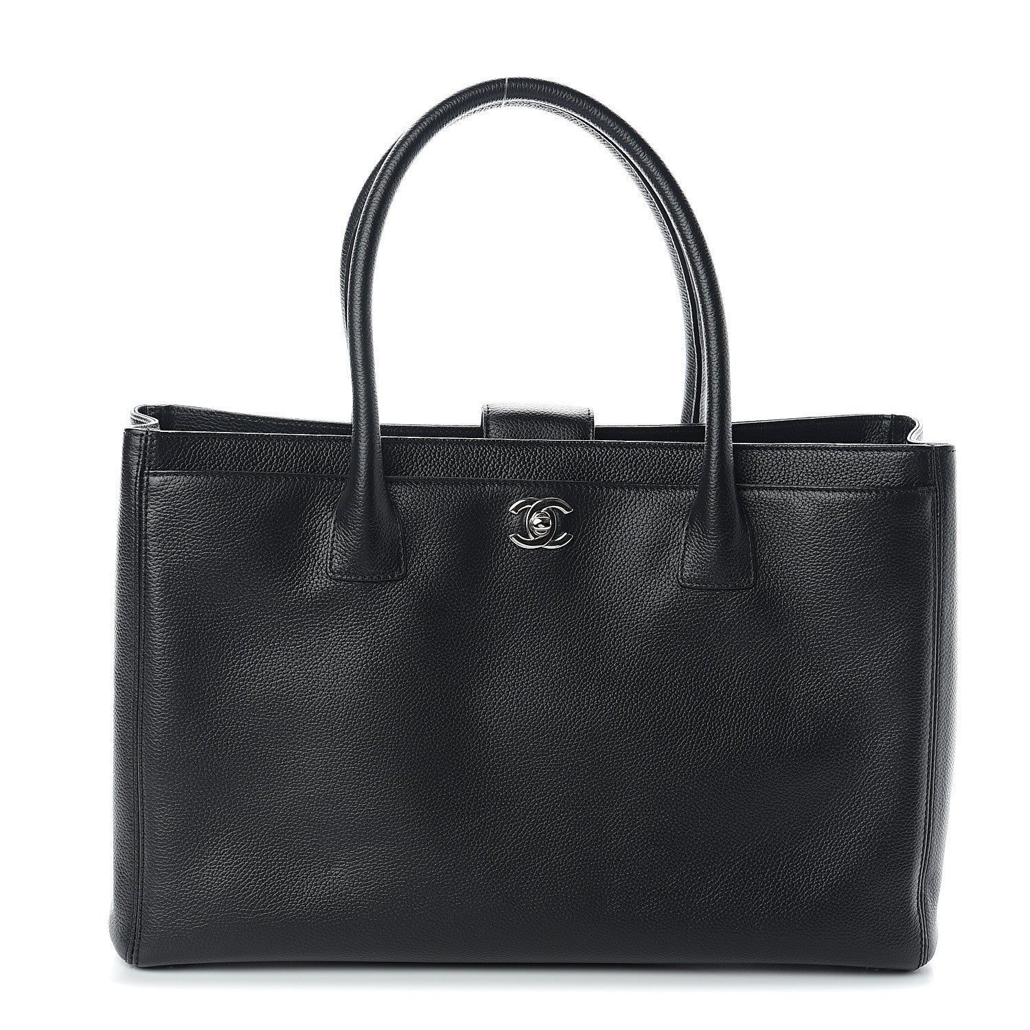 Chanel Calfskin Cerf Shopper Tote Black 1 of 7