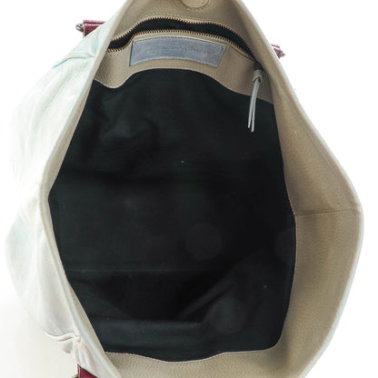 Balenciaga Agneau Classic Hardware Tri-Color S Sunday Tote Ciel 5 of 7