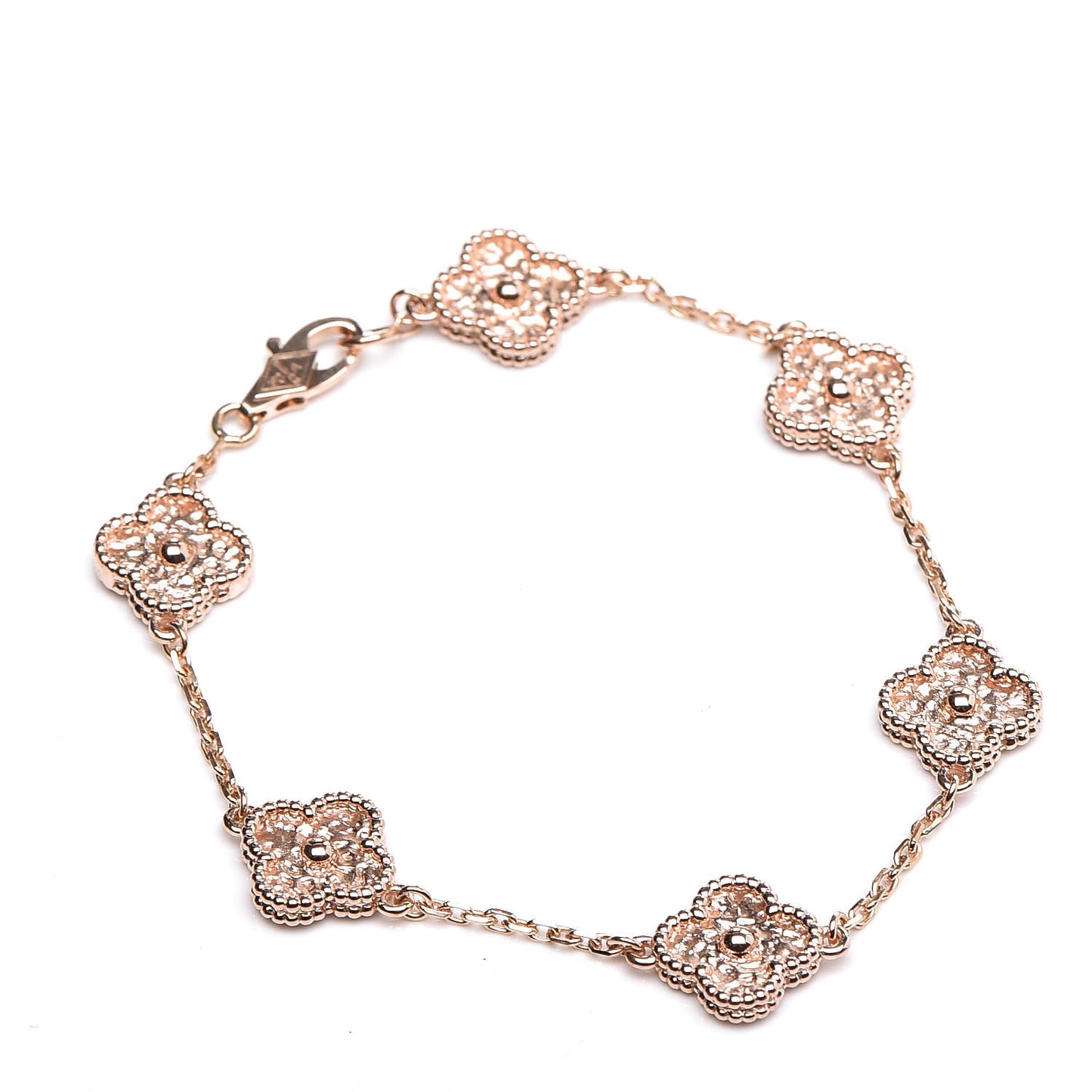 18K Rose Gold 6 Motifs Sweet Alhambra Bracelet