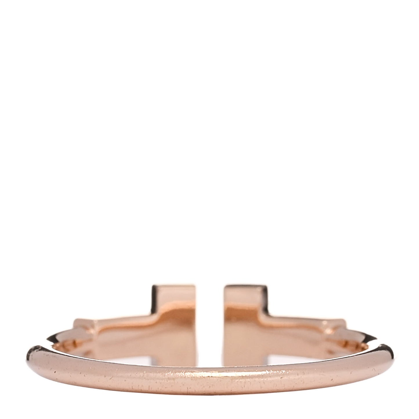 18K Rose Gold Diamond T Wire Ring 52 6