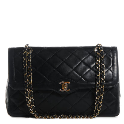 Chanel Lambskin Medium Double Flap Black 1 of 8