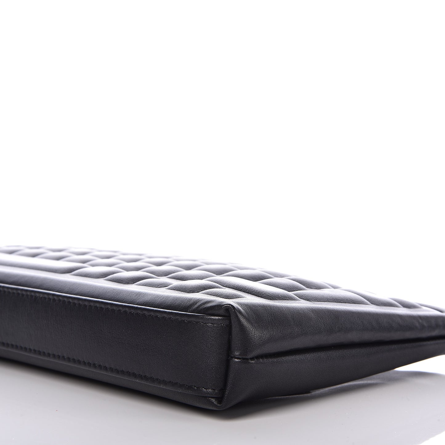 Metallic Calfskin Keyboard Pouch Black