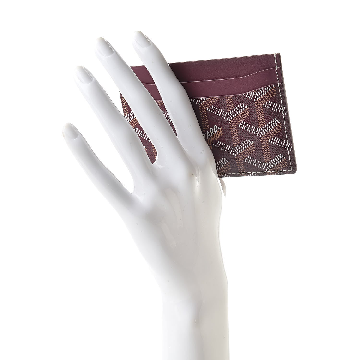 Goyard Goyardine Saint Sulpice Card Holder Bordeaux 2 of 8