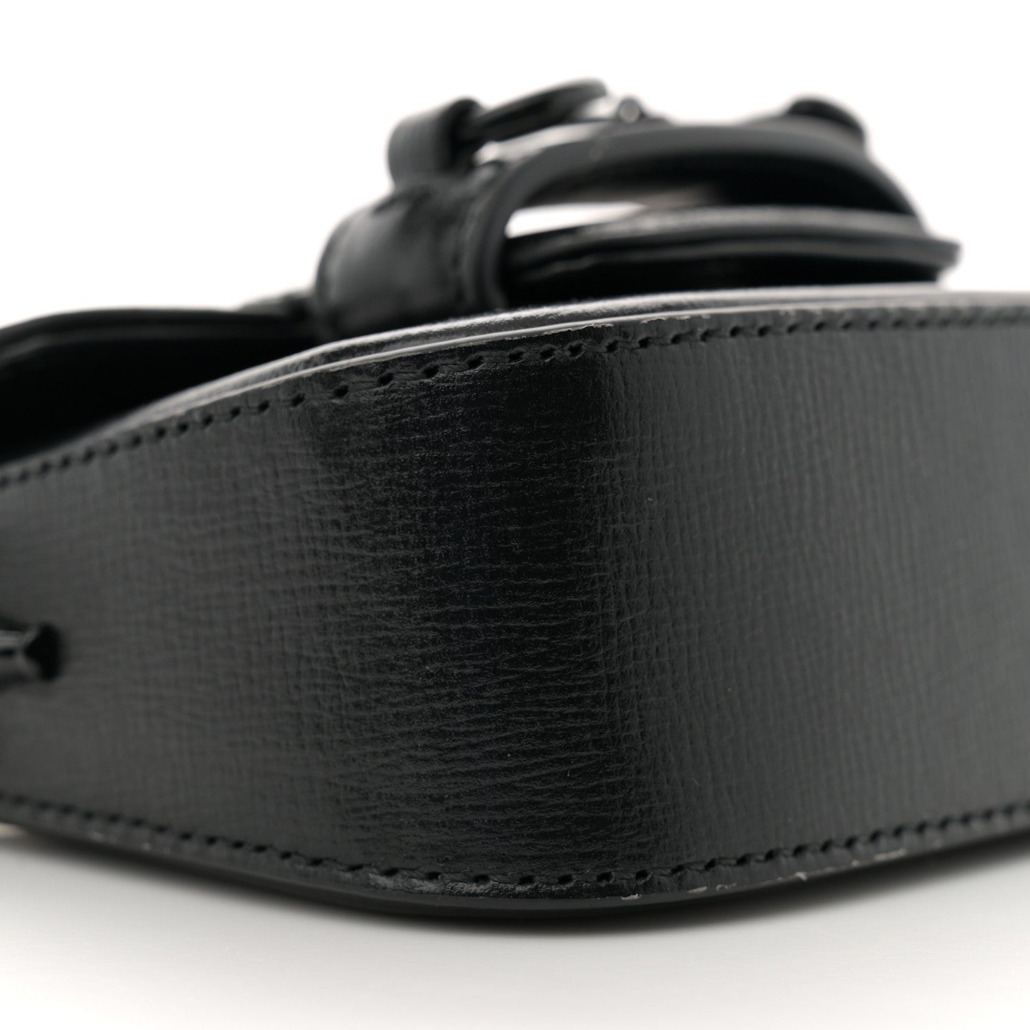 Gucci Azalea Calfskin Web Monochrome Horsebit 1955 Wallet On Strap Black 9 of 11