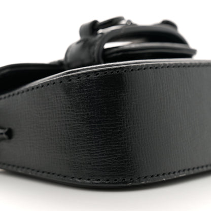 Gucci Azalea Calfskin Web Monochrome Horsebit 1955 Wallet On Strap Black 9 of 11