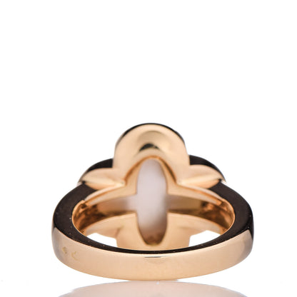 Van Cleef & Arpels 18K Yellow Gold Mother of Pearl Pure Alhambra Ring 49 4.75 4 of 6