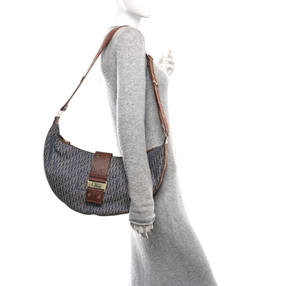 Christian Dior Monogram Street Chic Hobo Navy 2 of 10