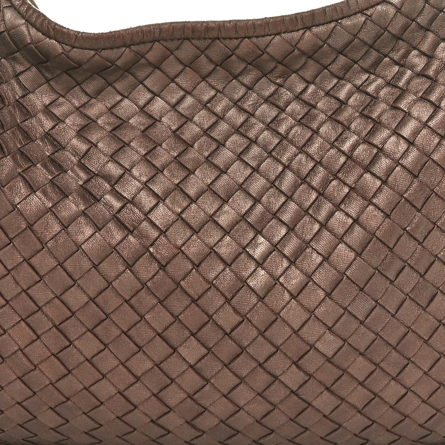 Bottega Veneta Metallic Nappa Intrecciato Medium Veneta Hobo Copper 9 of 11