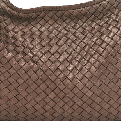 Bottega Veneta Metallic Nappa Intrecciato Medium Veneta Hobo Copper 9 of 11