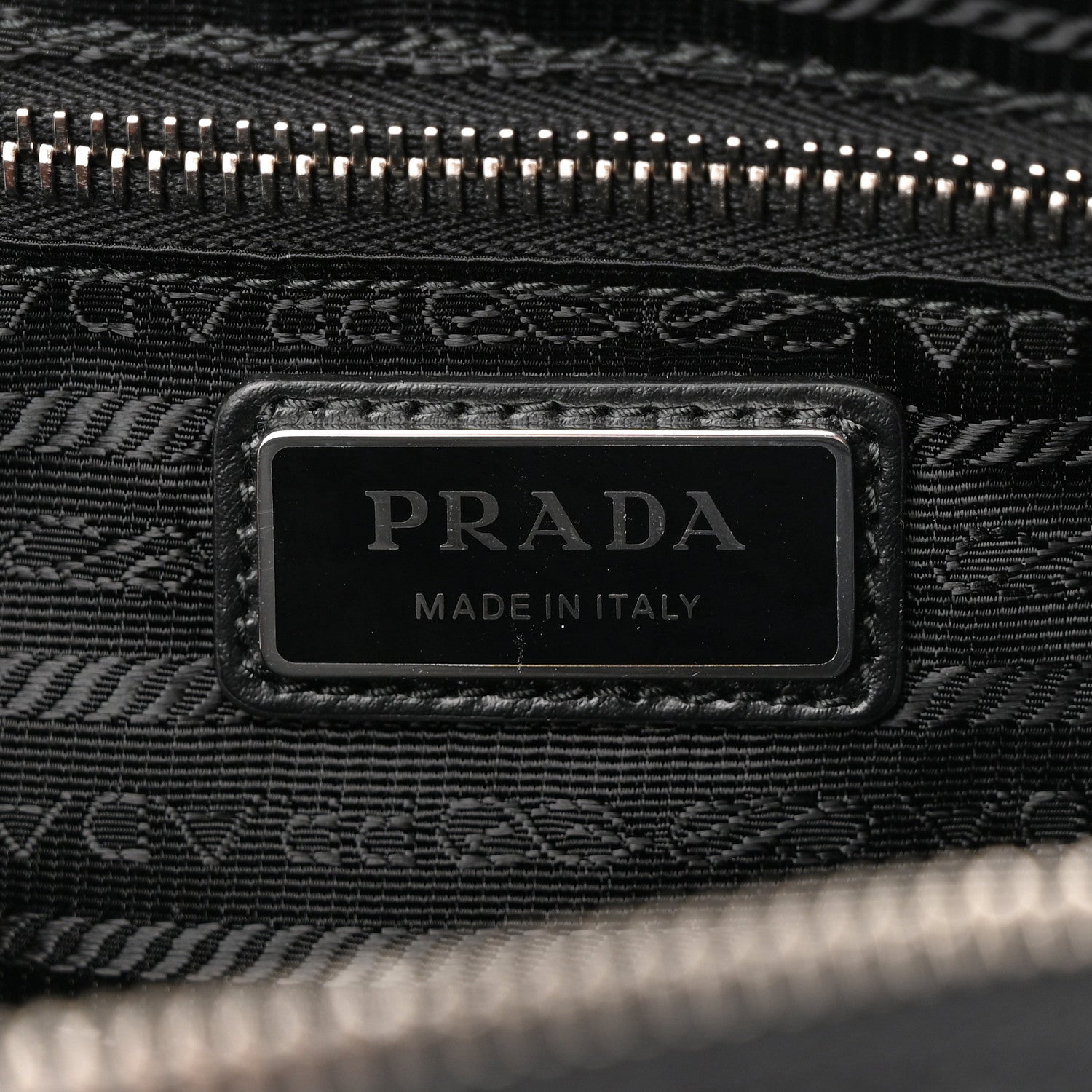 Prada Re-Nylon Spazzolato Belt Bag Black 6 of 9