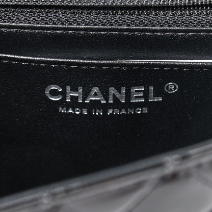 Chanel Patent Calfskin Quilted Mini Rectangular Flap So Black 7 of 8