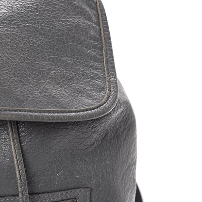Balenciaga Agneau Silver Metallic Edge Hardware Backpack Gris Cendre 17 of 23