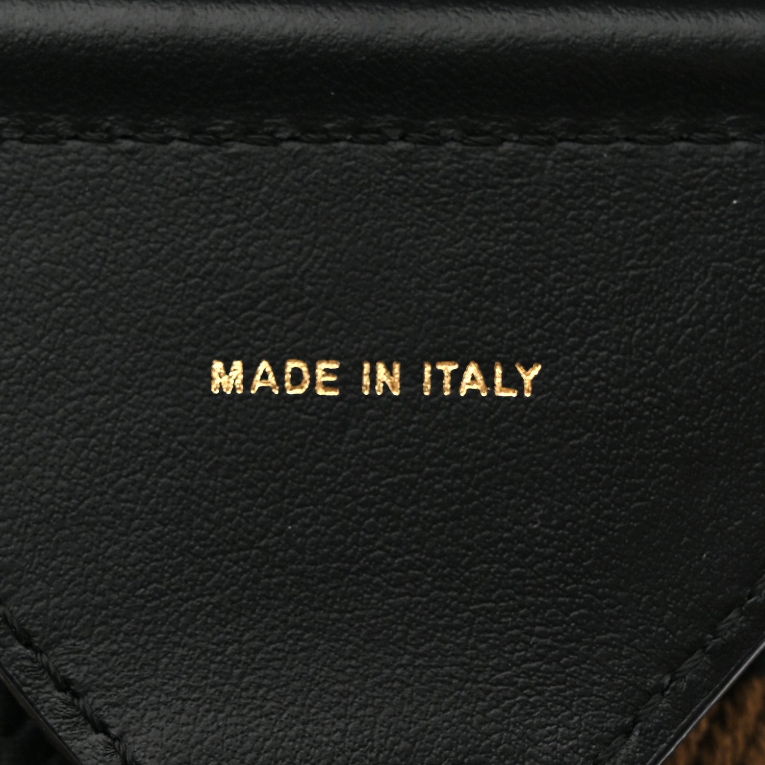 Fendi Ribbon Vitello Seta FF 1974 Adjustable Strap You Fango Marrone Black 4 of 6