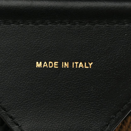 Fendi Ribbon Vitello Seta FF 1974 Adjustable Strap You Fango Marrone Black 4 of 6